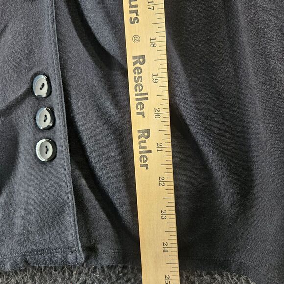 J. Jill Womens Sweater Black Size Large Rayon Blend Button Close Long Sleeve - Picture 4 of 12
